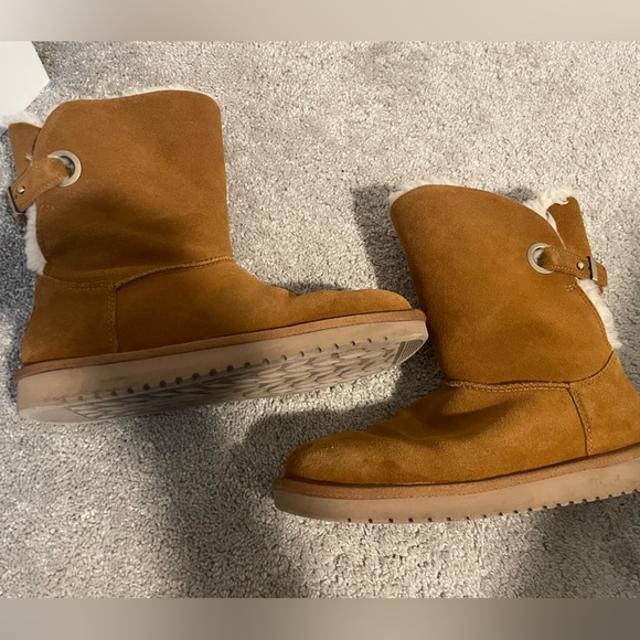 Koolaburra by UGG Strap Boots Size 8 Chestnut - Picture 5 of 8
